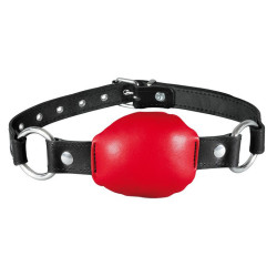 Kiotos Baillon en cuir Silence Gag Rouge